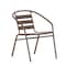 Flash Furniture Lila Bronze Metal Restaurant Stack Chair with Metal Slats TLH-017C-BZ-GG - alternate 10